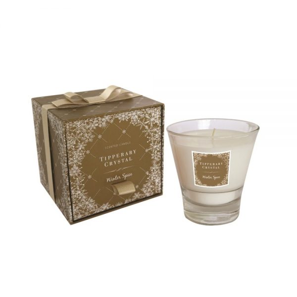 Tipperary Crystal Winter Spice Christmas Candle