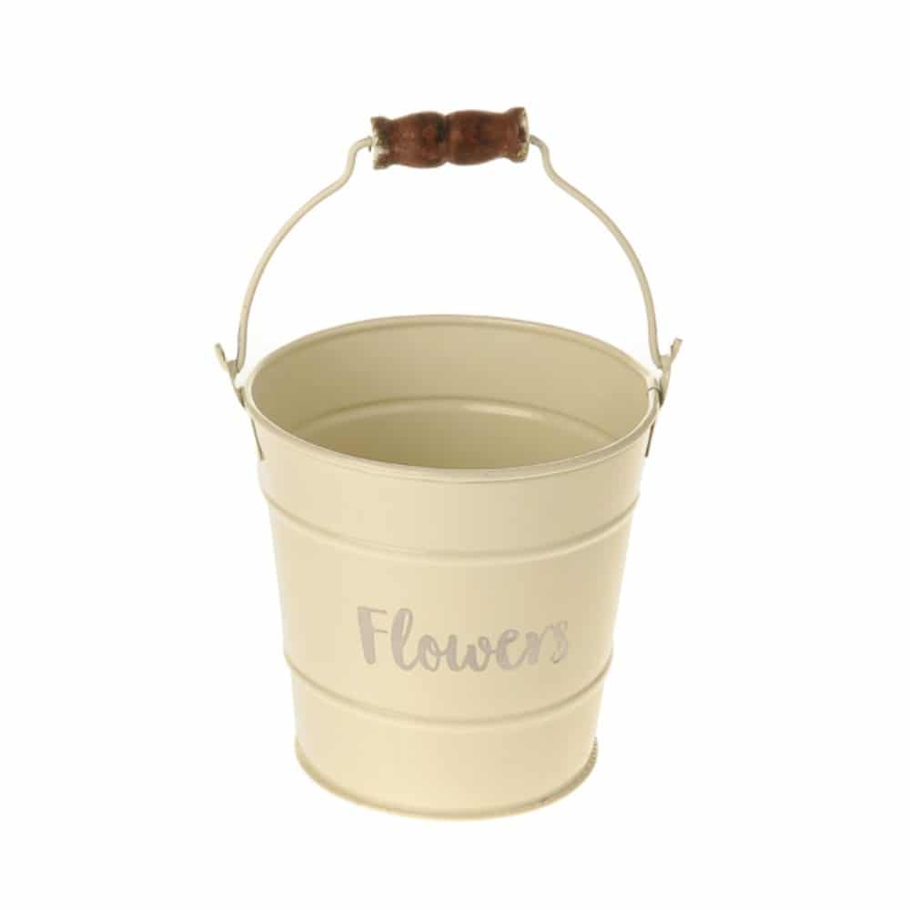 Fleur Bucket 12.5cm Ivory