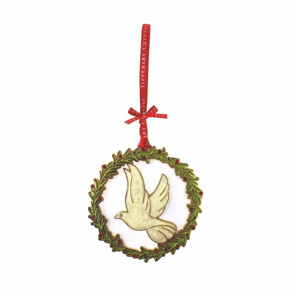 Tipperary Crystal Dove Christmas Decoration