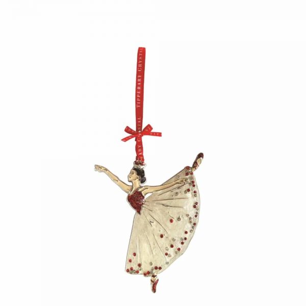 Tipperary Crystal Ballerina Christmas Decoration