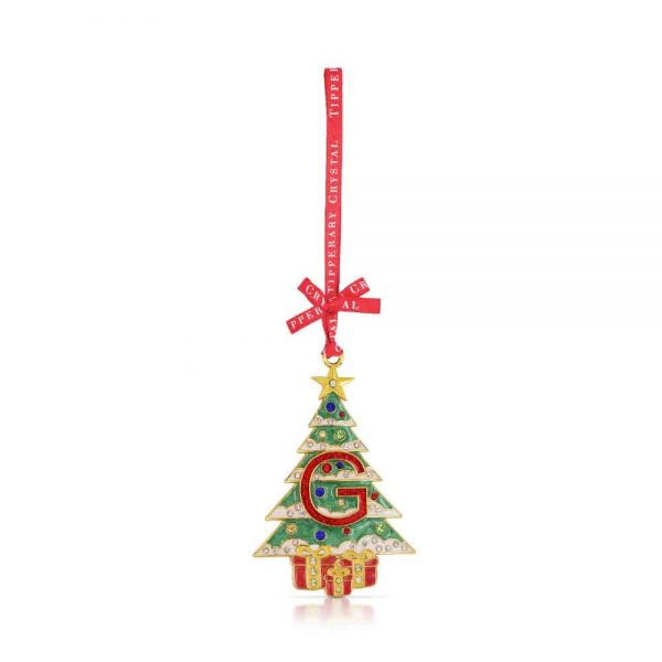 Tipperary Alphabet Christmas Tree Decoration   G