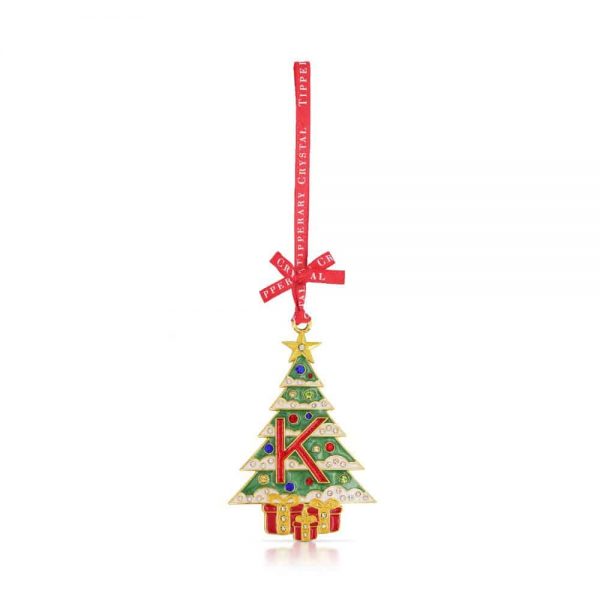 Tipperary Alphabet Christmas Tree Decoration   K