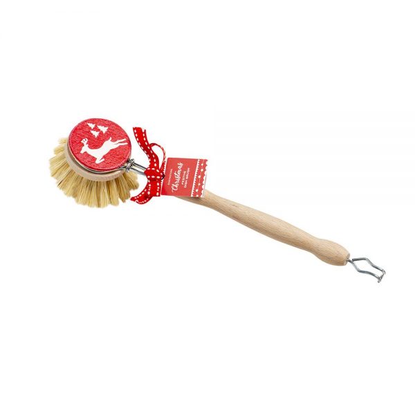 Festive Dishbrush Plant Fibre Beech Handle