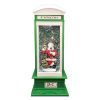 Cream & Green  Telephone Box  LED H26.5cm