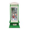 Cream & Green  Telephone Box LED H26.5cm