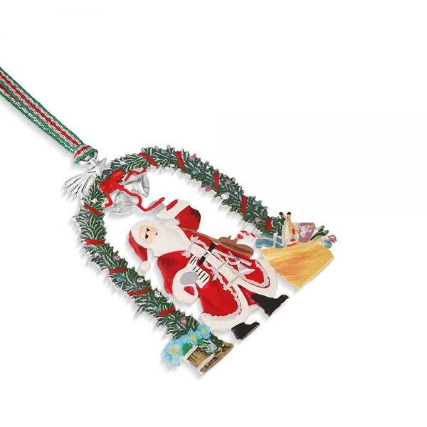 Santa with Garland Decoration