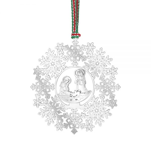 Snowflake with Nativity Decor