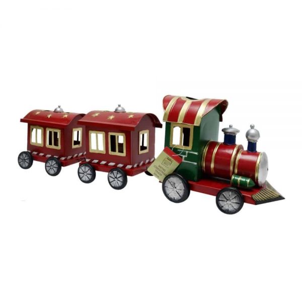 Train 3 Carriages Metal 63cm