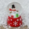 Hand Painted Snowman with Gifts Snow Globe