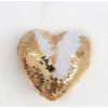 Gold Sequin Heart 13x5cm