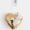 Gold Sequin Heart 9cm