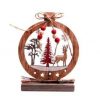 Wooden Round Cutout Deco 15cm