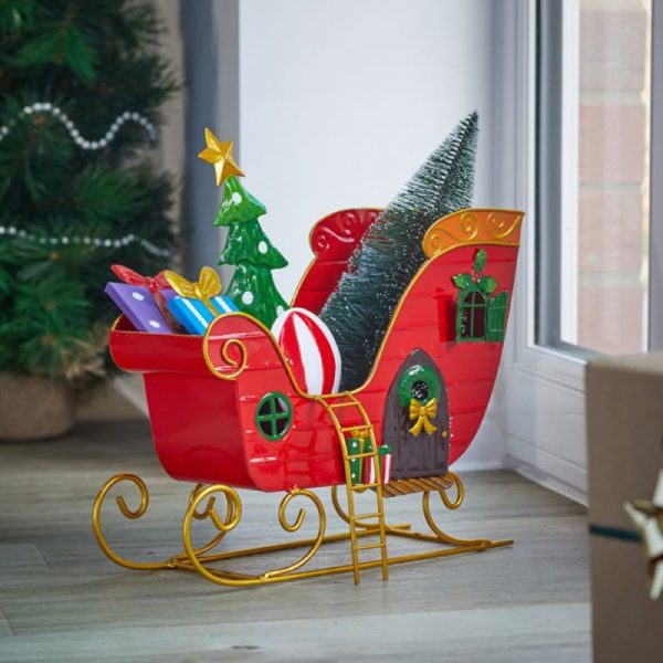 Santas Sleigh Ho Ho Home Metal