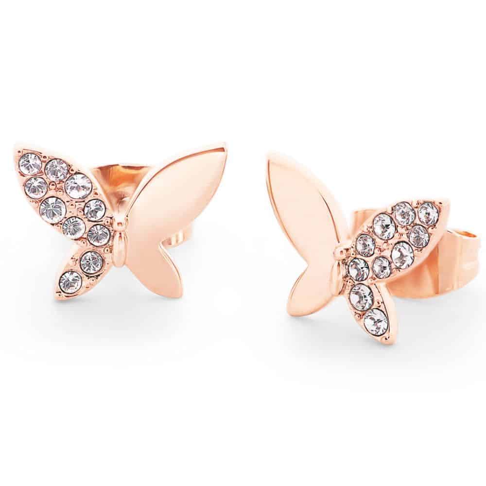 Tipperary Crystal Butterfly Stud Earrings Allens Jewellery