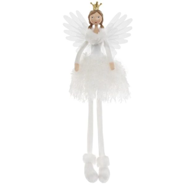 Angel Sitting White