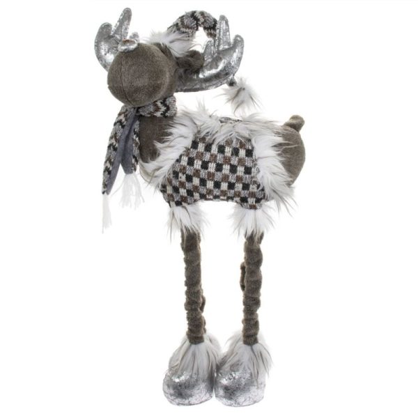 Grey Telescopic Reindeer 4 Leg