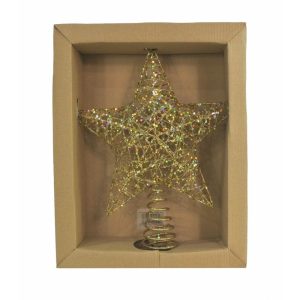 Glitter Star Topper 30cm Gold