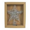 Glitter Star Topper 30cm Silver