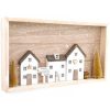 White and Gold 3 House Wall Plaque