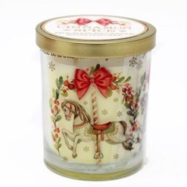 Christmas Carousel Candle Pot