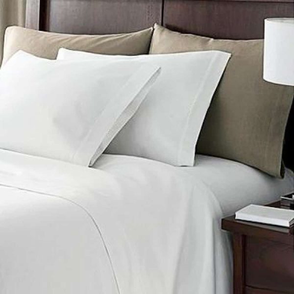 egyptian cotton fitted white sheet