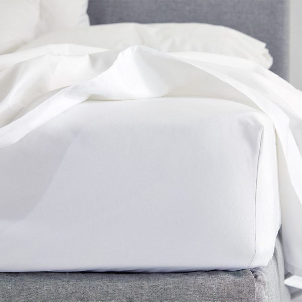 ormonde interiors white double fitted sheet deep