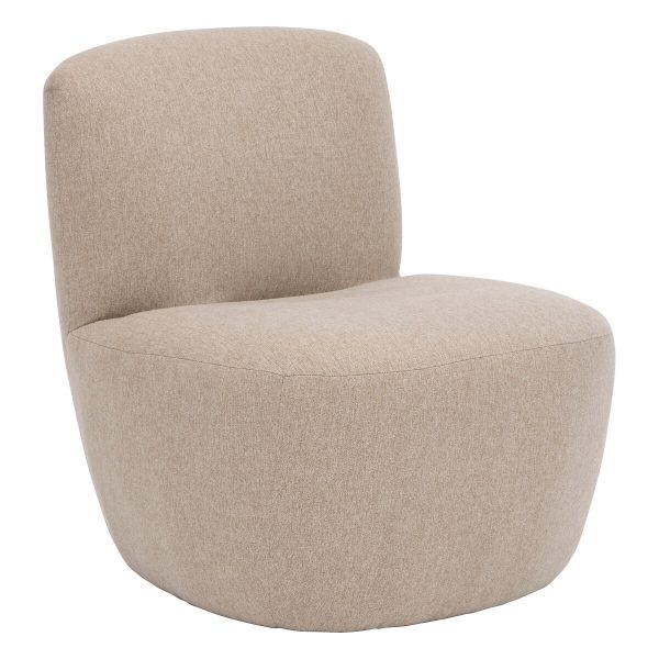 beige occasional chair h68 w65 cm