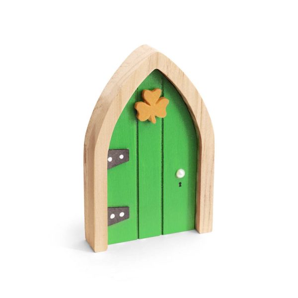 the irish fairy door green door