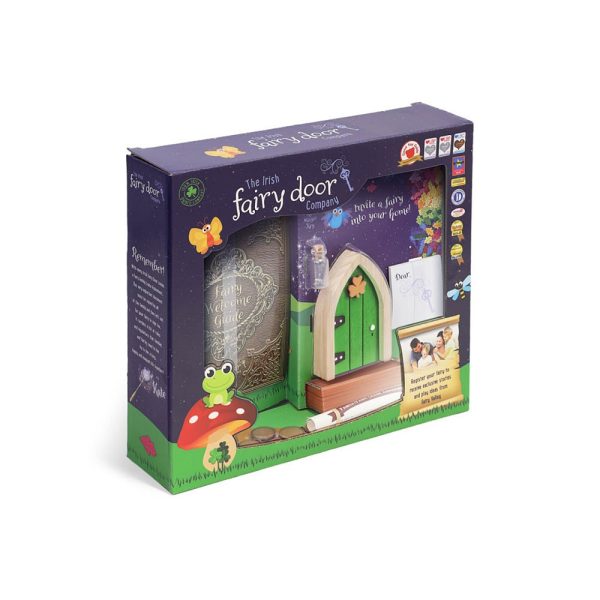 the irish fairy door green door