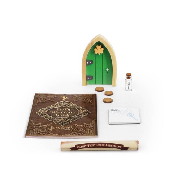 the irish fairy door green door