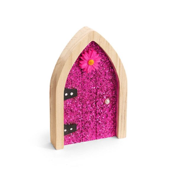 the irish fairy door pink glitter door