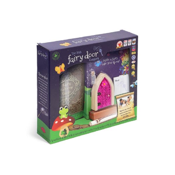 the irish fairy door pink glitter door