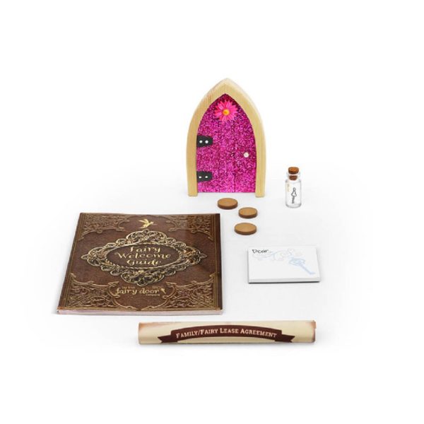 the irish fairy door pink glitter door