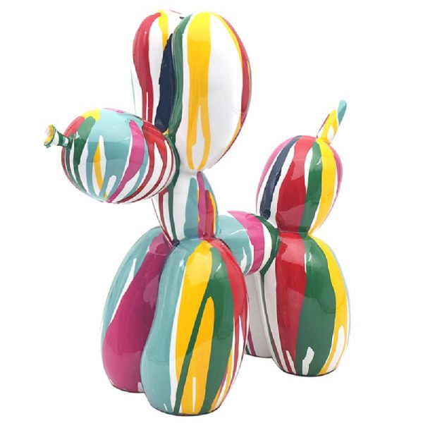 drip art balloon dog 26x13x27cm