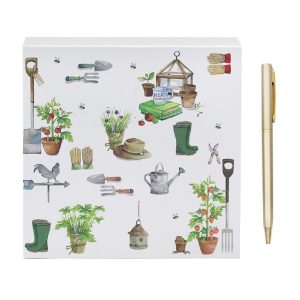green fingers memo pad with pen