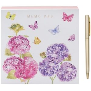 butterfly garden memo pad with pen