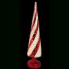 candy cane glitter cone tree large