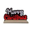 infinity merry christmas on a wooden base 32cm