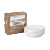 denby cotton white pasta bowls set of 4