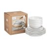 denby cotton white tableware set 12 piece