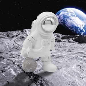 astronaut footballer figurine 9x10x15cm