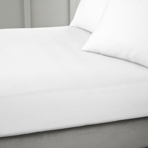 400tc white deep fitted sheet 36cm drop