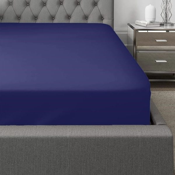 bianca navy fitted sheet