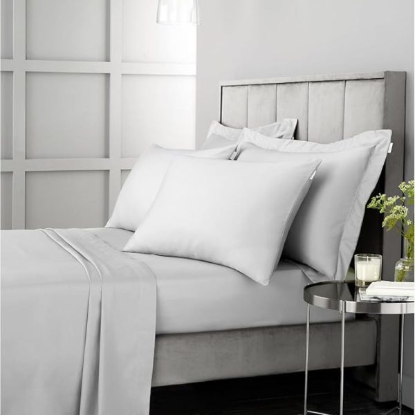 400tc white deep fitted sheet 36cm drop