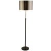 black metal with copper col shade floorlamp h156cm