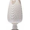 white footed textured vase h39cm