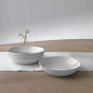 denby cotton white pasta bowls set of 4