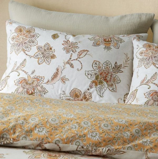 sahara floral beige duvet set