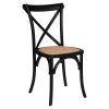 isak black french bistro chair