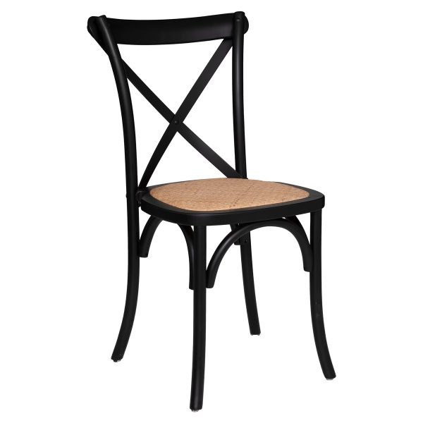 isak black french bistro chair